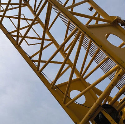 comprar 24-84 M Torre Jib longitud grúa de rastreo hidráulico con 0-3rpm velocidad de rotación y 35% de grado máximo online manufacture