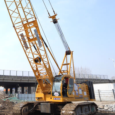 Buy 1.5km/H 100T Crawler Crane With Boom / Used Crawler Cranes 298kW Engine Power online manufacture