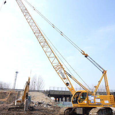 kupować Stały dźwig 100T Xcmg Crawler Cran Sprzęt używany 61 M Long Boom Crane online manufacture