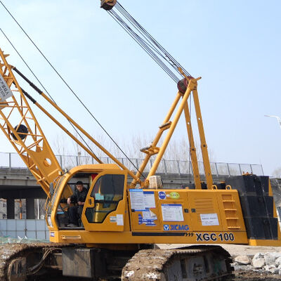 주문 100톤 중고 크롤러 크레인 XCMG 1.5km/H 채광용 이동 속도 online manufacture