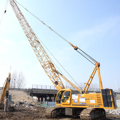 কেনা সেকেন্ড হ্যান্ড 100T ক্রলার ক্রেন 120m/মিনিট উত্তোলনের গতি বায়ু খামার জন্য online manufacture