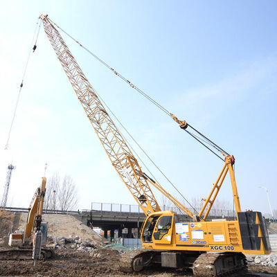 Купить 100T 13-52м Бум Кроллер Кран В Железнодорожном Строительстве 9-18м Длина Джиб online manufacture