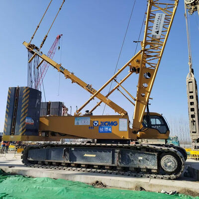 kopen Gebruikte 13.5m - 91.4m Boom Crawler Crane Duurzaam PLC-besturingssysteem 1.6km/h online manufacture