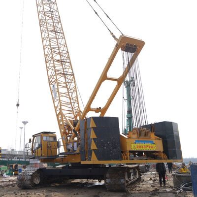 주문 450KW 엔진 출력, 7~19m 고정 지브 길이, 3단 지브 붐을 갖춘 중고 크롤러 크레인 (중하중 작업용) online manufacture