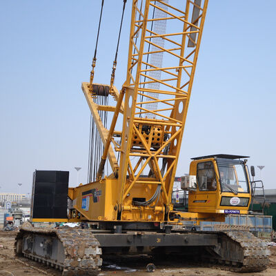 buy Used Crawler Crane with 300 Tons Maximum Lifting Capacity Hydraulic System and 9-18 Meters Fly Jib Length online manufacture