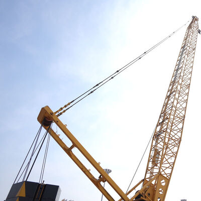 kaufen Vorgefertigter Crawler Crane mit 1,2 km/h Fahrgeschwindigkeit 800 mm Crawler Breite und 9-18 Meter fester Jib Boom online manufacture